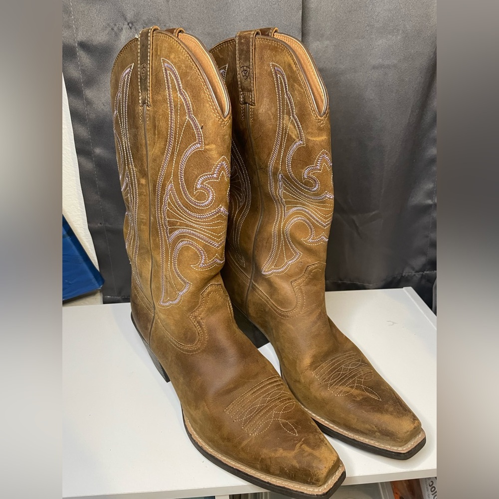 Women’s Ariat Knee-High Leather Cowboy Boots